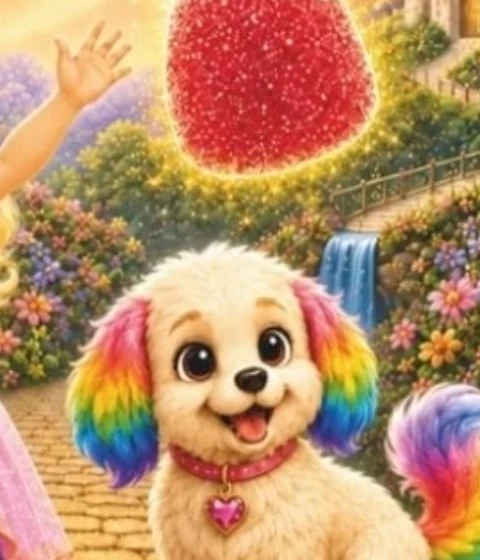 Rainbow the puppy pictured in the second reader spotlight placeholder